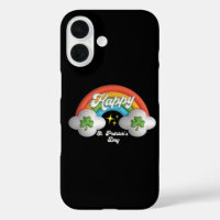 Happy St Saint Patrick's Day Cute Rainbow