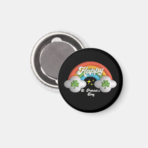Happy St Saint Patrick's Day Cute Rainbow Magnet