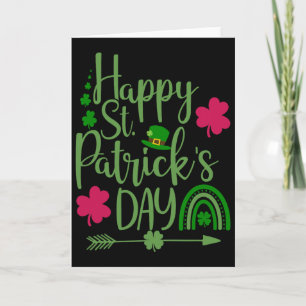 Happy St Saint Patrick's Day Funny For Women Card