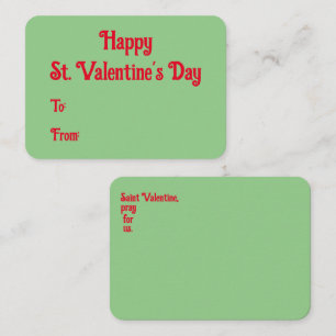 Happy St. Valentine's Day Card