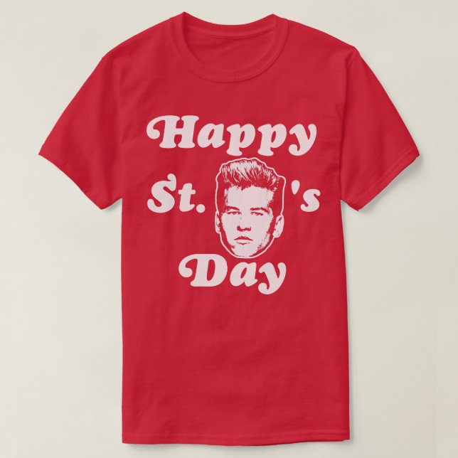 Happy St Vals Day T-Shirt (Design Front)