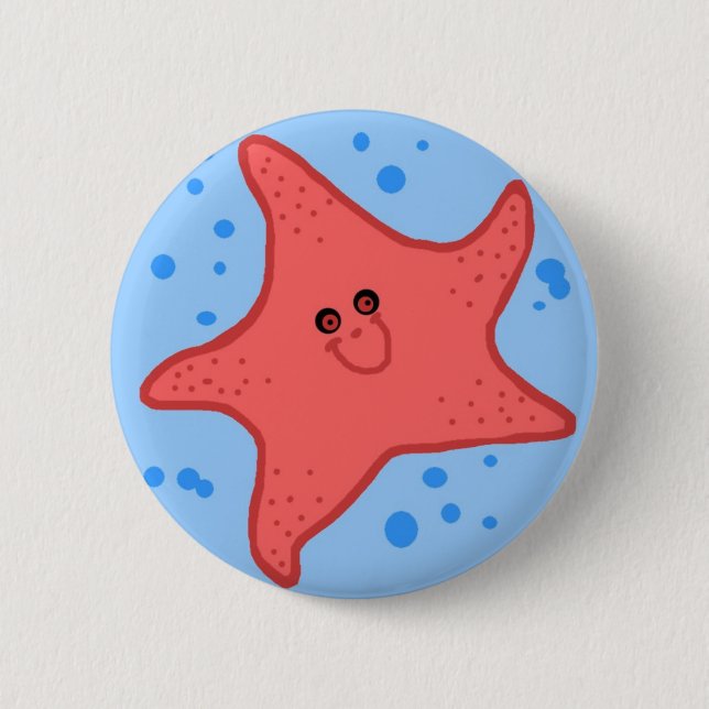 Happy starfish button (Front)