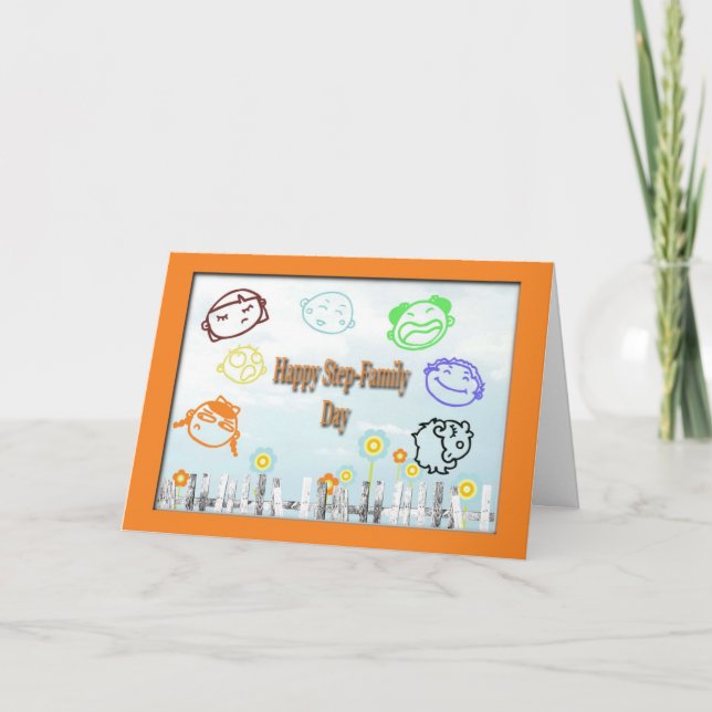 Happy Step-Family Day Card (Front)