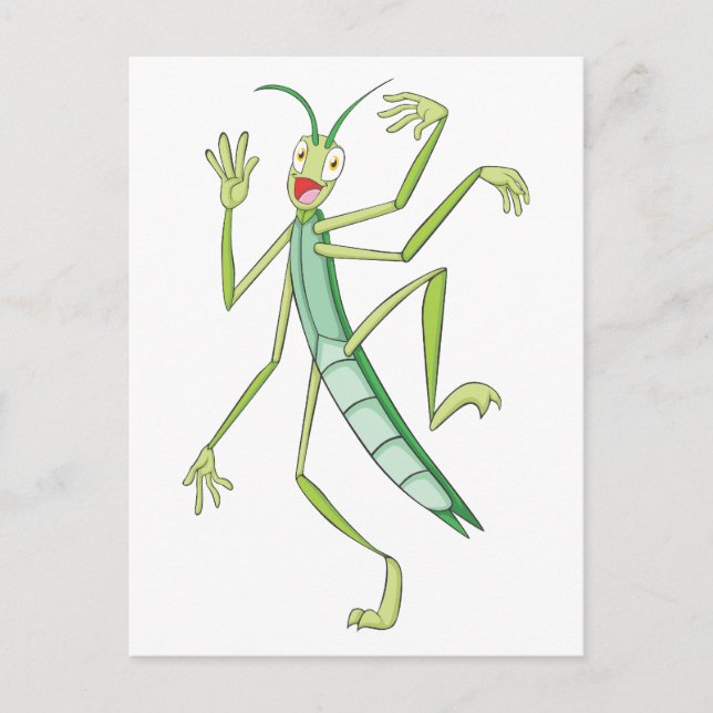 Happy Stick Insect Postcard (Front)