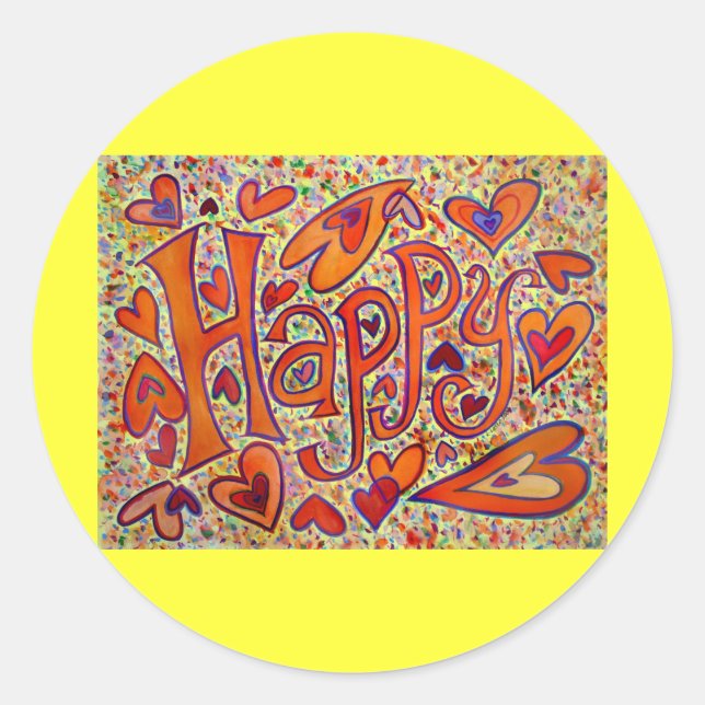 Happy Sticker (Front)