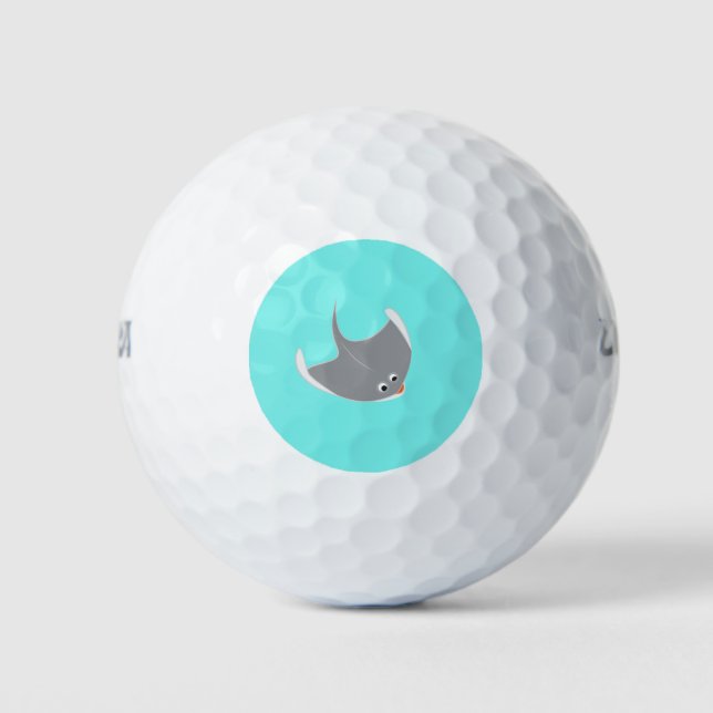 Happy Stingray Golf Balls (Front)