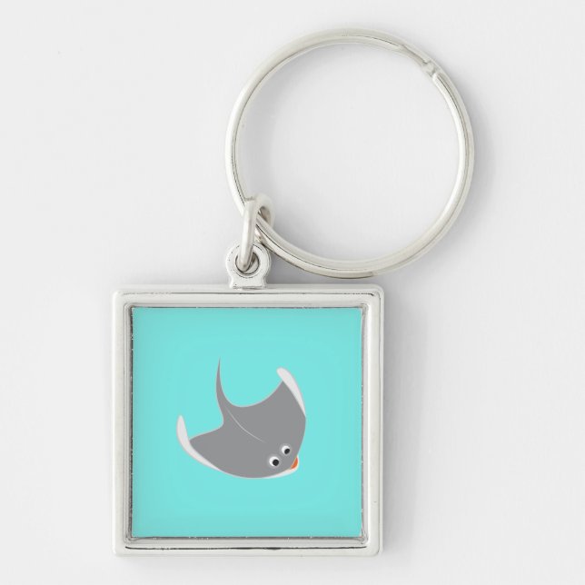 Happy Stingray Key Ring (Front)