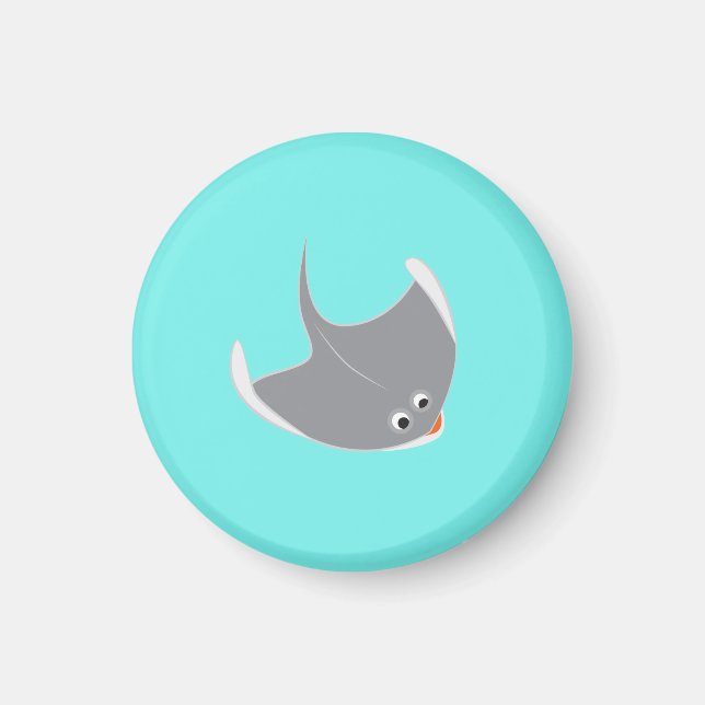 Happy Stingray Magnet (Front)