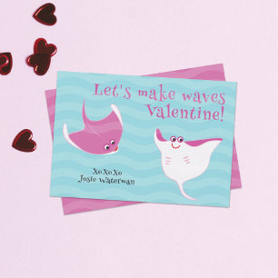 Happy Stingrays Kid's Valentine's Day Card