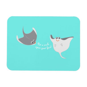 Happy Stingrays Magnet