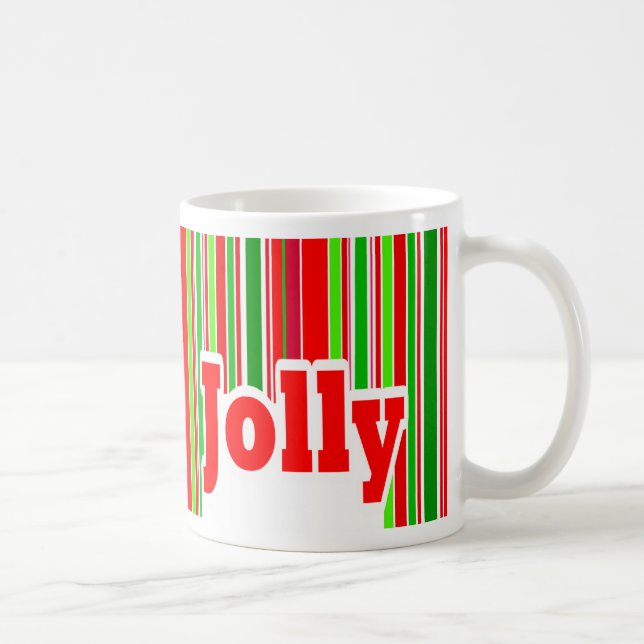 Happy Stripe JOLLY Mug (Right)
