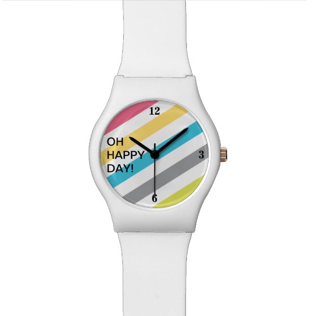 Happy Stripe Watch (Close Up)
