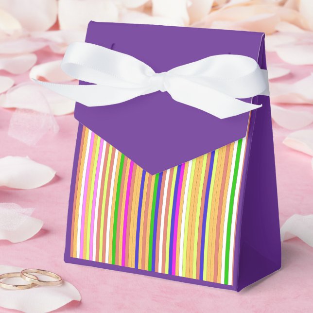 Happy Stripes Favour Box (Wedding)