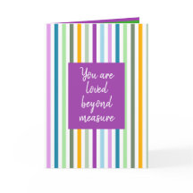 Happy stripes multicolored Mother’s Day folded
