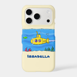 Happy submarine cartoon