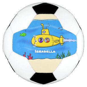 Happy submarine cartoon football