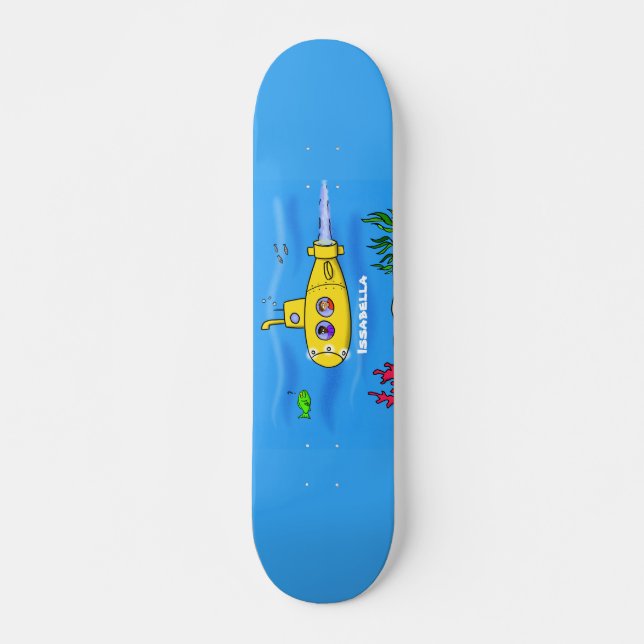 Happy submarine cartoon skateboard (Front)