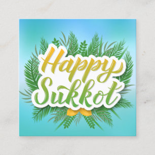 Happy Sukkot Custom Message Calling Card