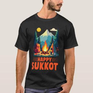 Happy Sukkot Day Feast of Tabernacles Jewish Holid T-Shirt
