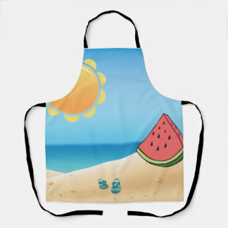 happy summer apron