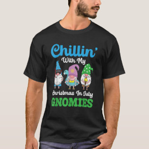 Happy Summer Break Chillin With My Christmas In Ju T-Shirt