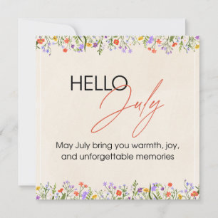 happy summer in jully holiday card