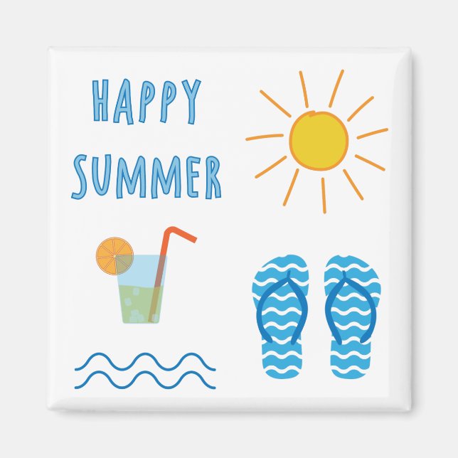 Happy Summer Magnet (Front)