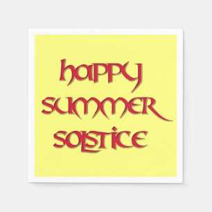 Happy Summer Solstice Cocktail Napkins (Standard)