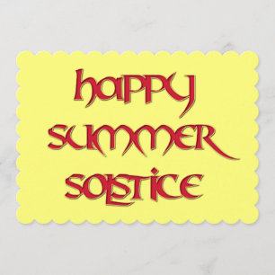 Happy Summer Solstice Invitation for Wiccan Events