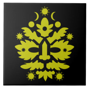 happy summer solstice Midsummer Tile
