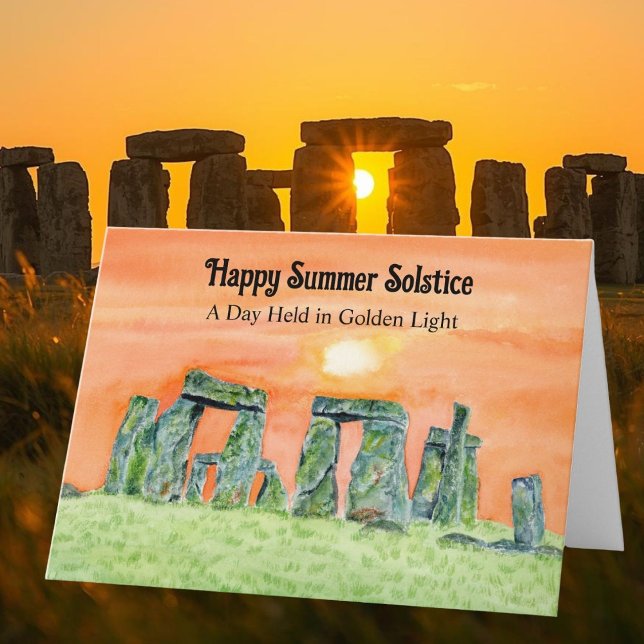 Happy Summer Solstice Stonehenge Card (Creator Uploaded)