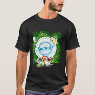 Happy Summer Vacation Time Beach Days Lover Fishin T-Shirt