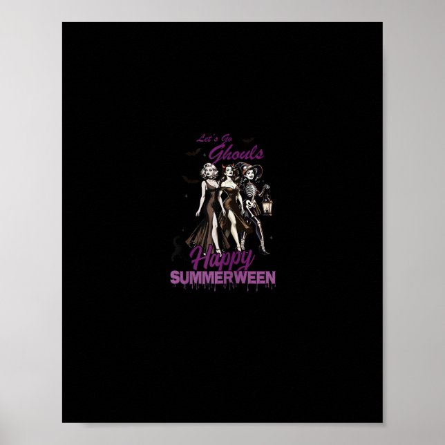 Happy Summerween Ghoul Girl Squad Poster (Front)
