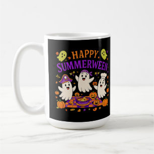 Happy Summerween Halloween Spooky Summer Ghost Coffee Mug