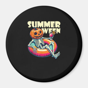 Happy Summerween Summer Halloween Chill Magnet