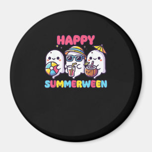 Happy Summerween Summer Halloween Funny Magnet