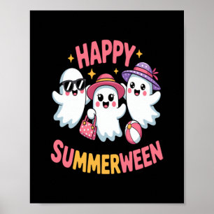 Happy Summerween Summer Halloween Funny Poster