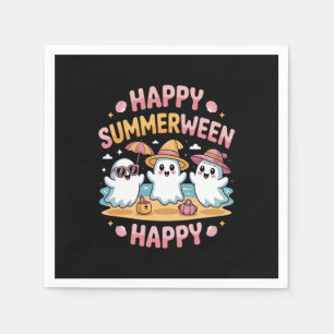 Happy Summerween Summer Halloween  Meme Napkin