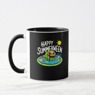Happy Summerween Summer Watermelon Jack-O-Lantern Mug