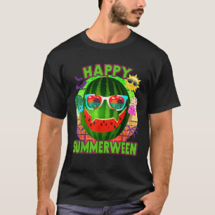 HAPPY SUMMERWEEN Summer Watermelon Pumpkin Kawaii T-Shirt