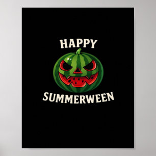 Happy Summerween Watermelon Jack O’ Lantern – Funn Poster