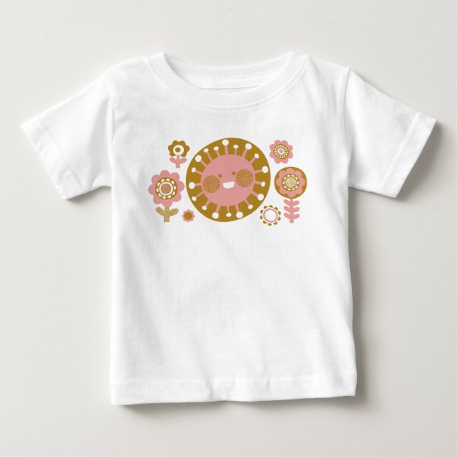 Happy Sun, Cute T shirt (Front)