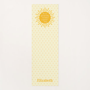 Happy Sun Great Day Morning Stretching Yoga Mat