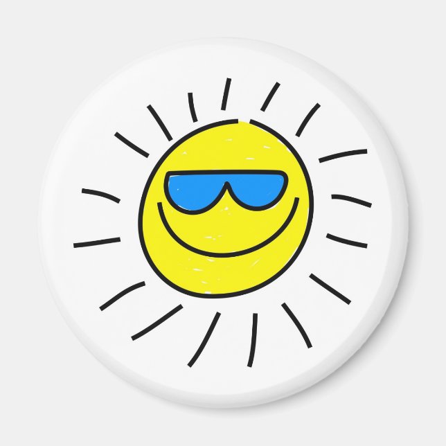 Happy Sun Magnet (Front)