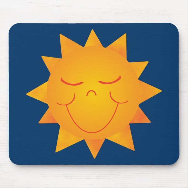 Happy Sun Mouse Mat (Front)
