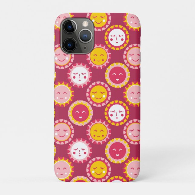 Happy sun pattern Case-Mate iPhone case (Back)
