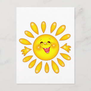 happy sun postcard