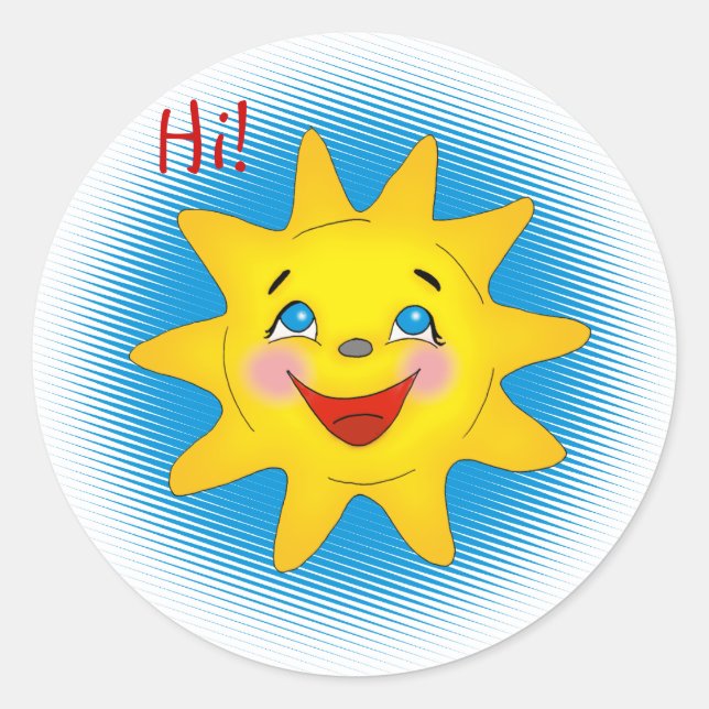 Happy sun - Sticker (Front)