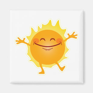 Happy Sun, Sunshine, Summer Solstice Magnet