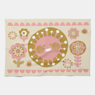 Happy Sun Tea Towel